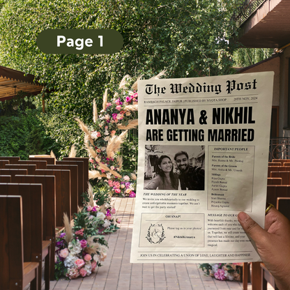 Wedding Newspaper