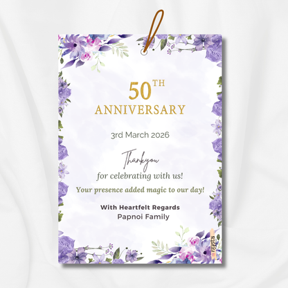 Anniversary Thank You Gift Tag