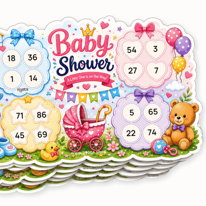 Baby Shower Tambola Tickets – Premium Housie Game Cards for Baby Shower, Gender Reveal, Welcome Baby Party, Mom-to-Be Celebration & Family Gatherings