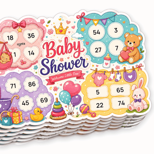 Welcome Little One Baby Shower Tambola Tickets – Premium Housie Game Cards for Baby Shower, Gender Reveal, Baby Sprinkle, Naming Ceremony & Party Games