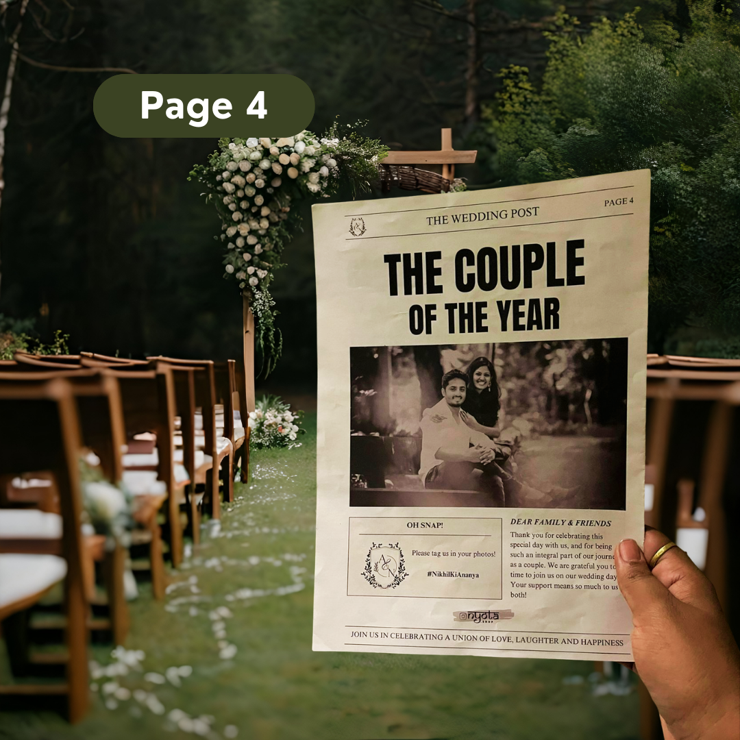 Wedding Newspaper