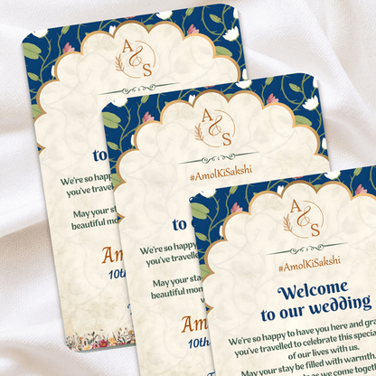 Indian Wedding Royal Guest Welcome Card