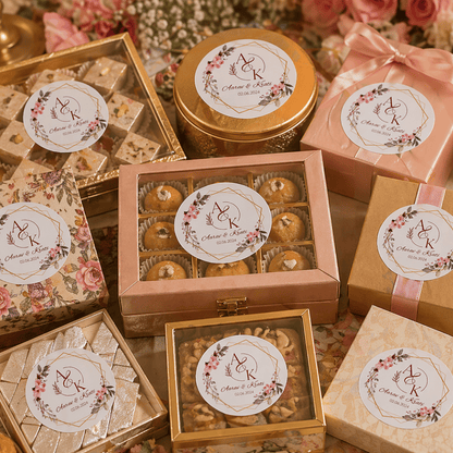 Bohemian Dreamcatcher Wedding Sticker - Customized Text for Invites & Gifts