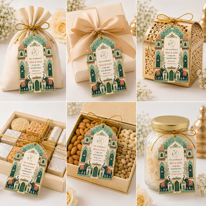 NYOTA Personalised Royal Heritage Wedding Gift Tags