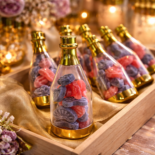 Wedding Candy Bottle Favors – Decorative Sweet Welcome Gifts for Guests | Indian Wedding Return Gifts