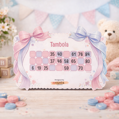 Baby Shower Tambola / Bingo Game Cards – Fun Party Activity for Baby Shower Celebration