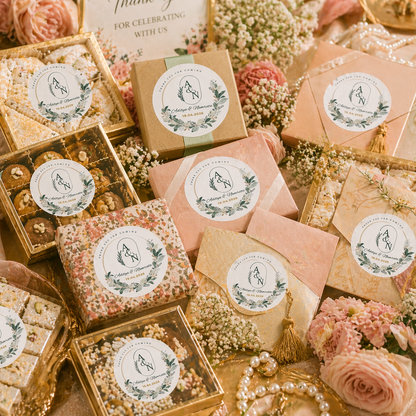 Greenery Elegance Wedding Sticker
