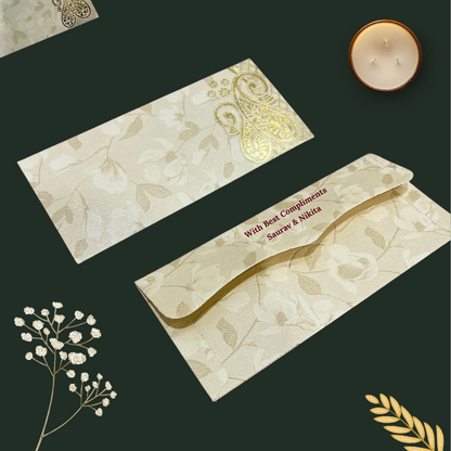 Boho Beige Shagun Envelope