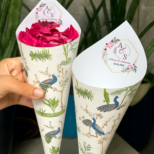 Wedding Petal Cones