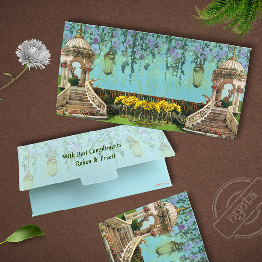 Gold Foil Royal Shagun Envelope
