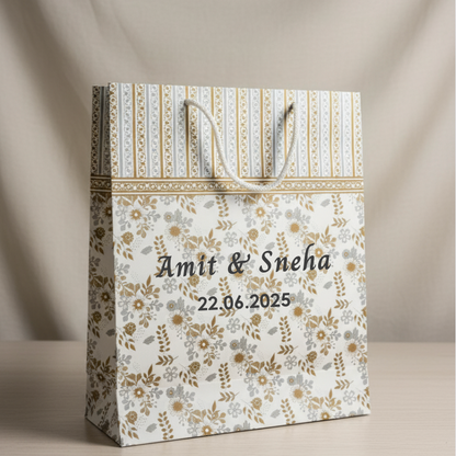 Drizzle Gold Customised Printed Paper Bag