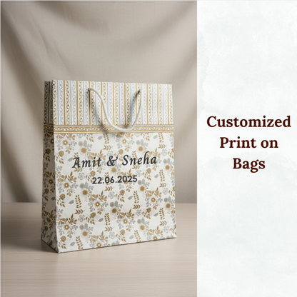 Drizzle Gold Customised Printed Paper Bag