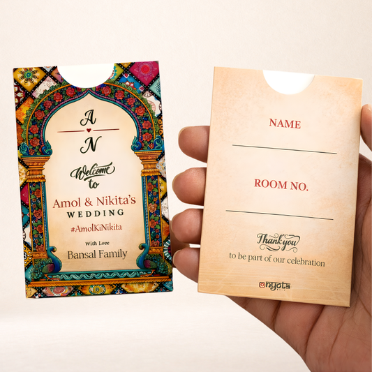 Customised Room Key Card Holder - Royal Mandap