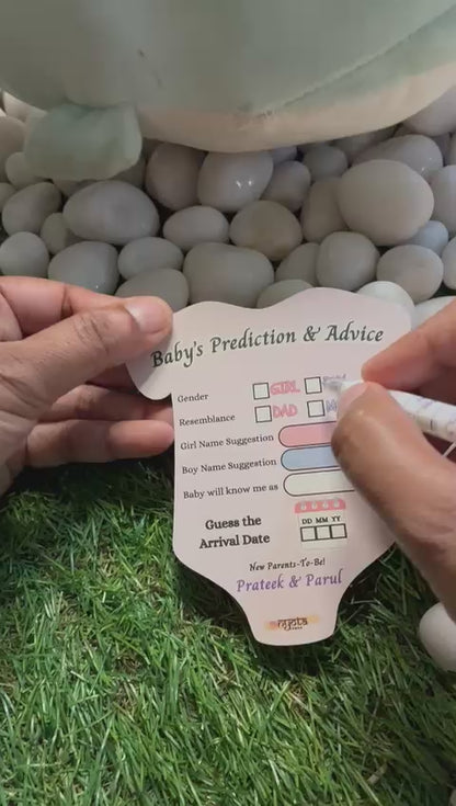 Baby Shower Prediction & Advice Card Game – Guess Baby Arrival Date & Name